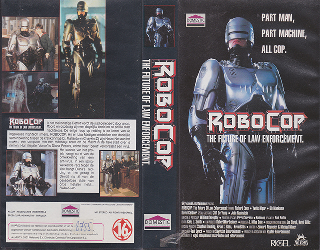 ROBOCOP THE SERIES TV VHS COVER VHS COVER, VHS COVERS, HIGH RES VHS COVER SCANS